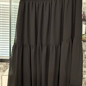 Elegant Black Maxi Skirt